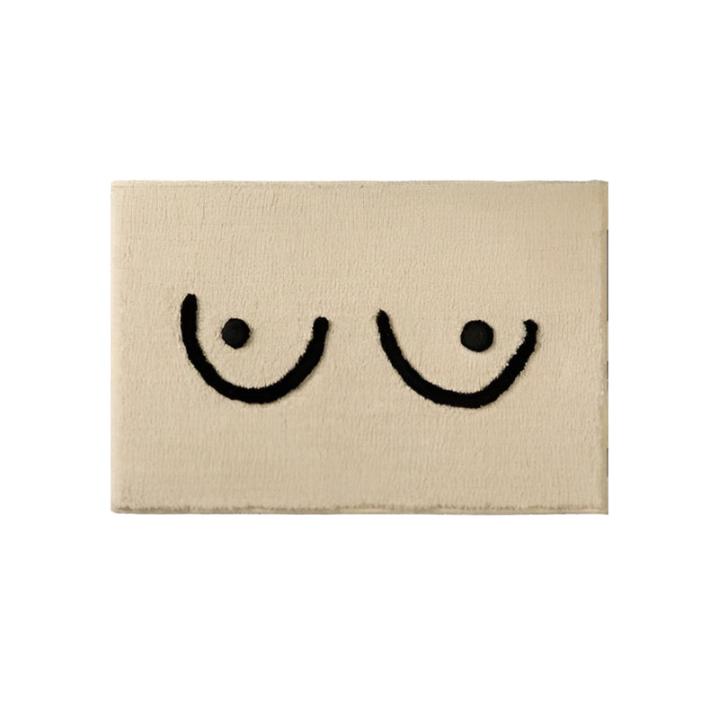 Aesthetic Fluffy Bath Mat | Non-Slip Backing, Machine Washable