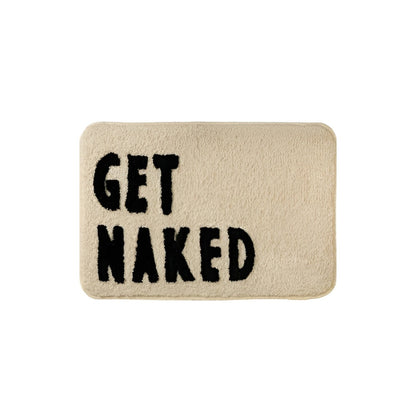 Aesthetic Fluffy Bath Mat | Non-Slip Backing, Machine Washable