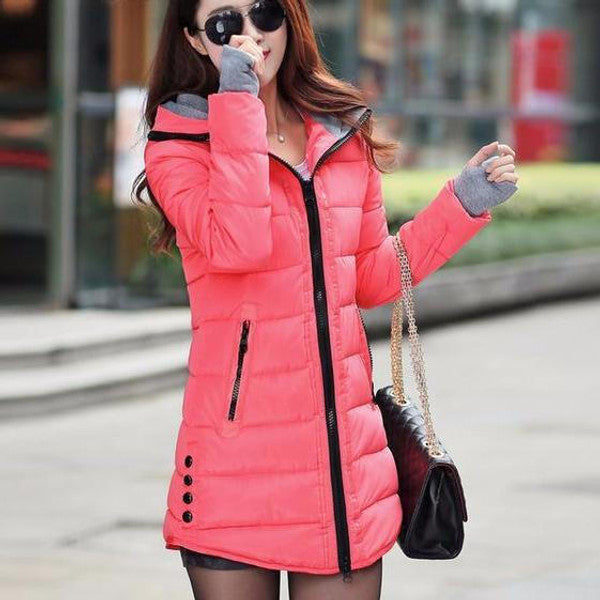 Margot Women's Quilted Coat - styled view
