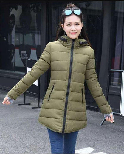 Margot Women's Quilted Coat - full-length view