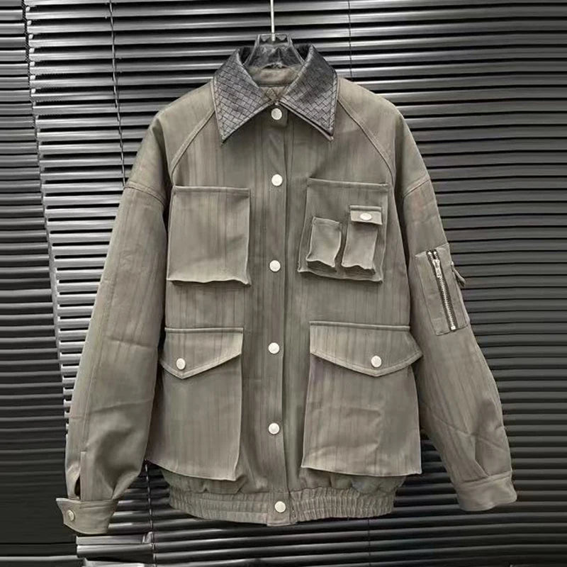 Daisy Women's Two Piece Set | Multi-Pocket Coat and Pleated Mini Skirt 1