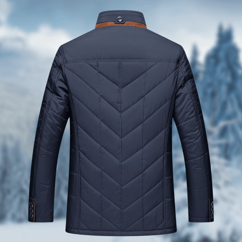 Percy Men's Quilted Puffer Jacket - back view