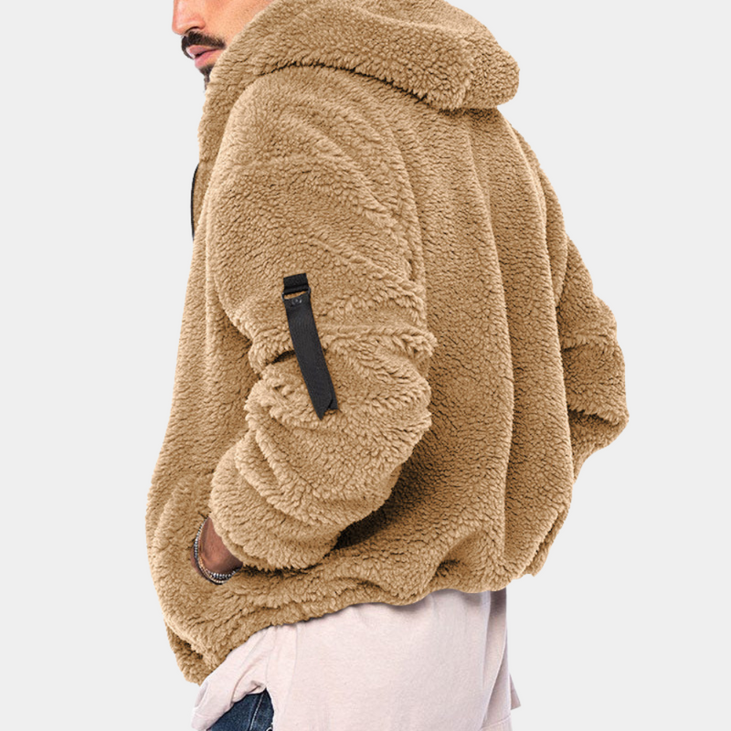 Gray Men's Jacket - styled view