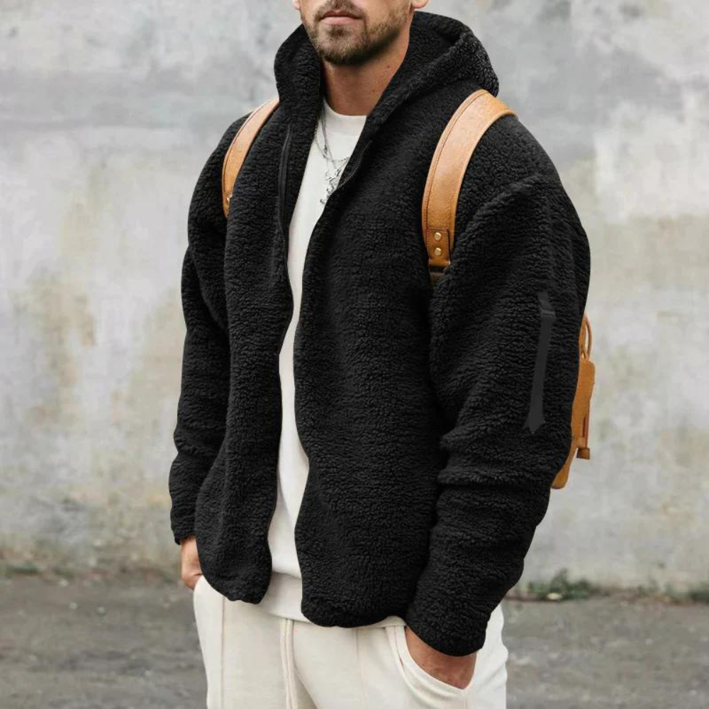 Gray Men's Jacket - flat lay
