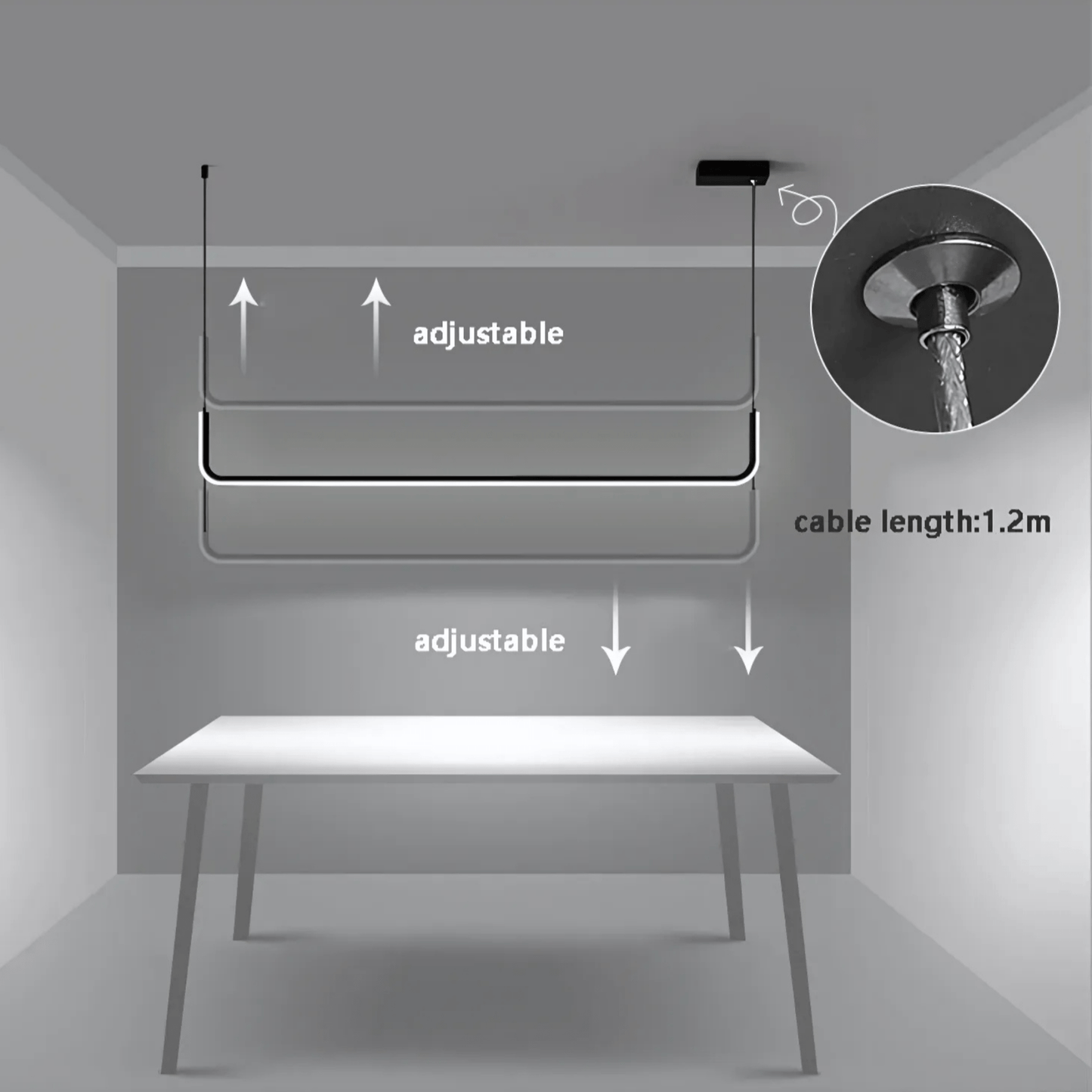 DumontLight | Stylish Modern Adjustable Pendant Lighting for Kitchen Island 8