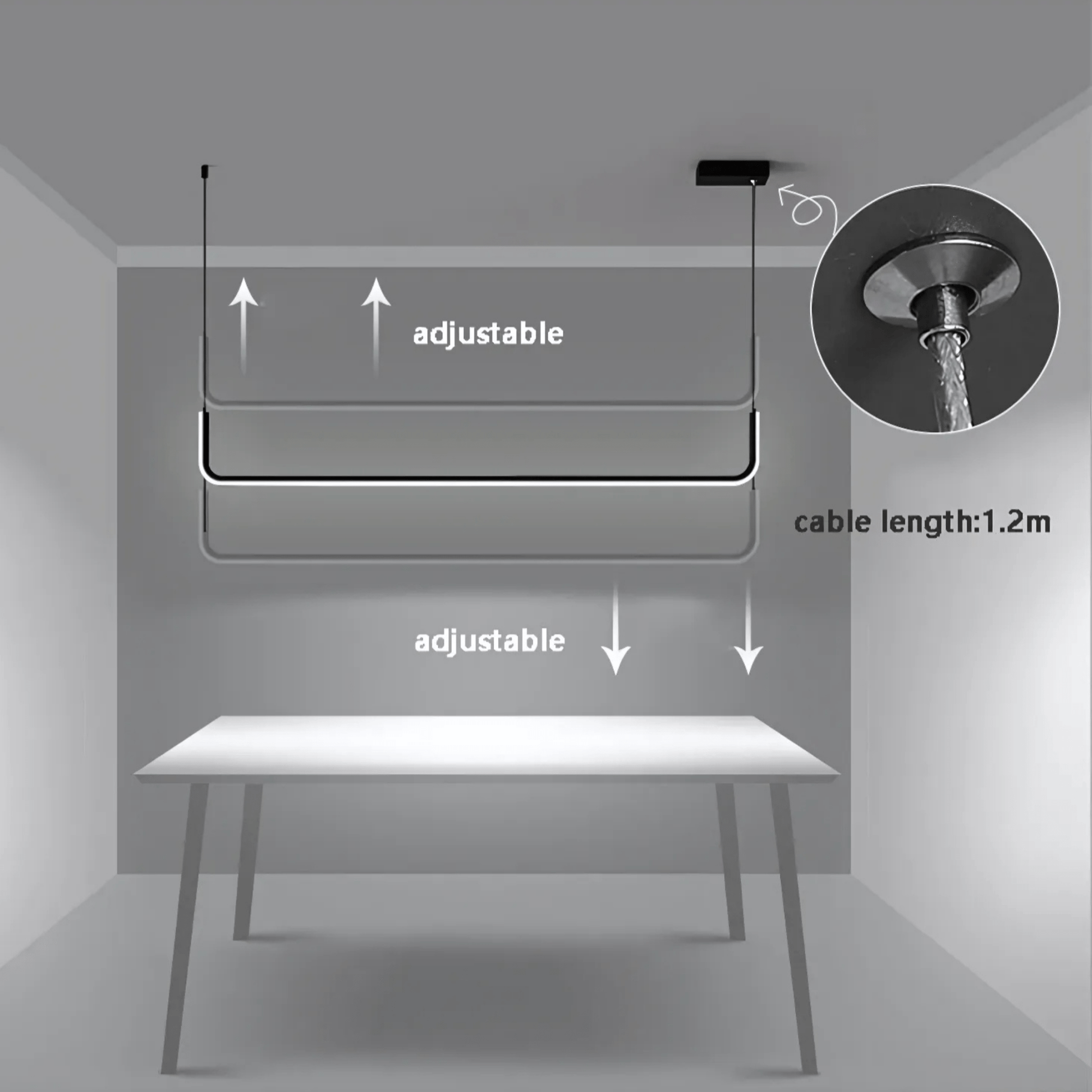 DumontLight | Stylish Modern Adjustable Pendant Lighting for Kitchen Island 8