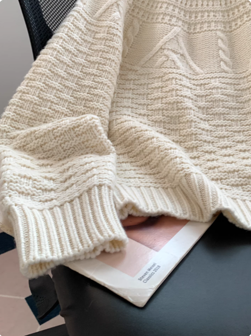 Verity Women's Cable Knit Sweater - full-length view