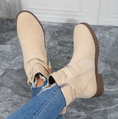 Lena Women's Ankle Boots - fabric and finish detail