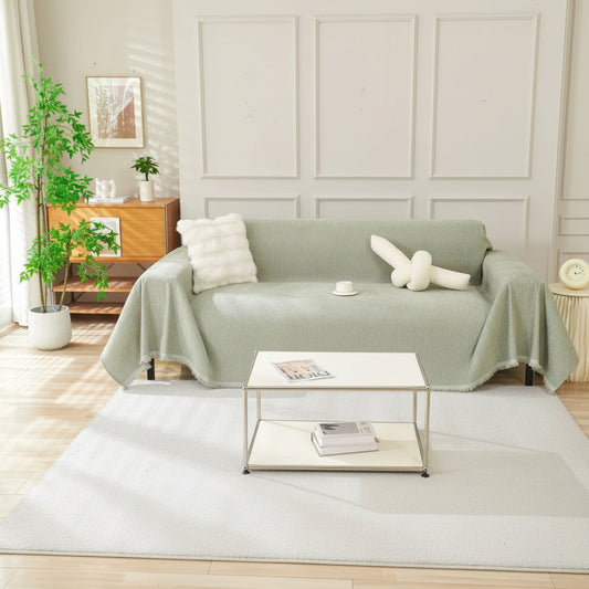 Elegant Collection | Throw Blanket with Soft Cozy Fabric | Sage Green Home Décor for Warmth and Style 0