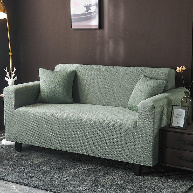 Wide Jacquard Couch Cover | Non-Slip Slipcover, Soft Micro-Fabric