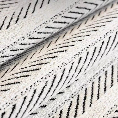 Elegant Herringbone Sofa Cover with Scalloped Edge | Soft Microfiber for Stylish Protection 6