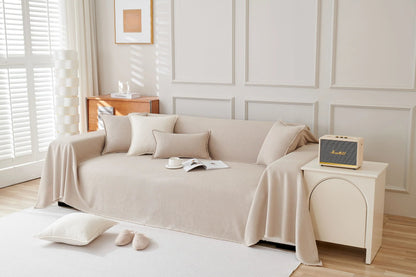 Elegant Milk Tea Throw Blanket with Soft Fabric | Cozy Home Accessory for Comfort 1