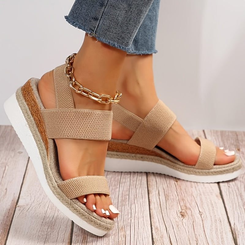 Iris Women's Platform Espadrilles - flat lay