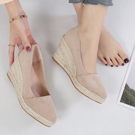 Talia Women's Suede Espadrilles - styled view