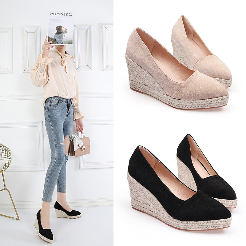 Talia Women's Suede Espadrilles - fabric and finish detail