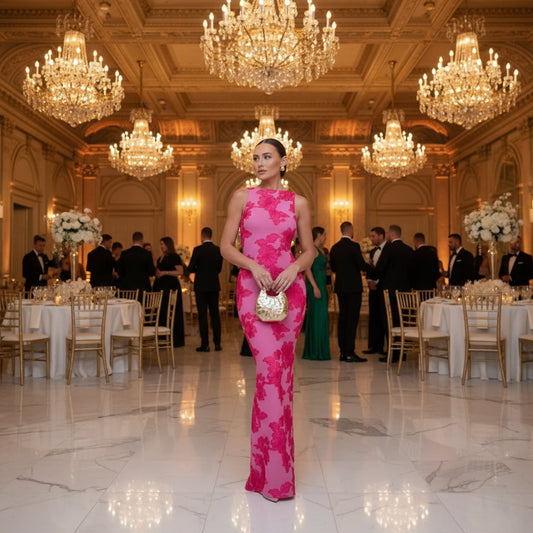 Robe Longue Femme Ziona | Imprimé Floral, Coupe Élégante