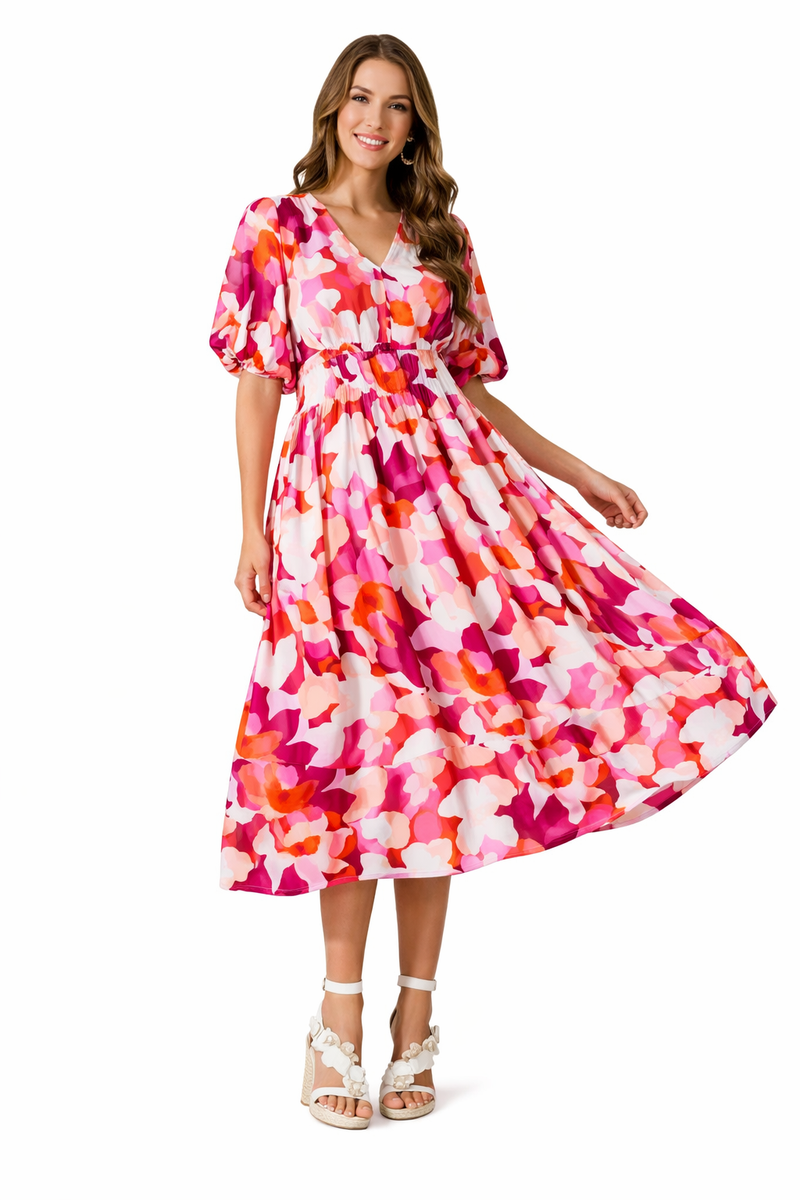 Odette Women's Floral Maxi Dress - shown in use