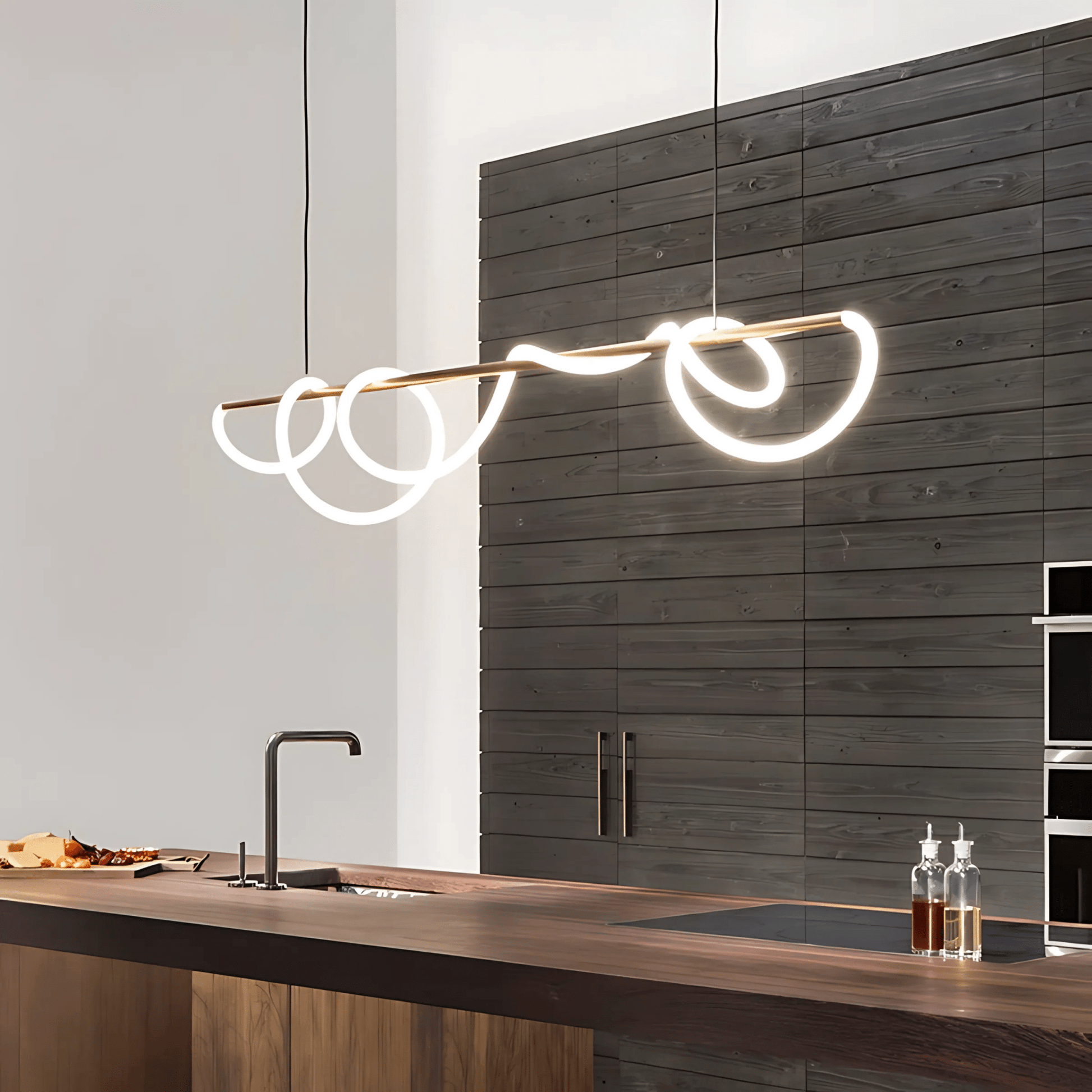 FreyaGlow | Elegant Modern Black Chandelier Light for Dining Room 3