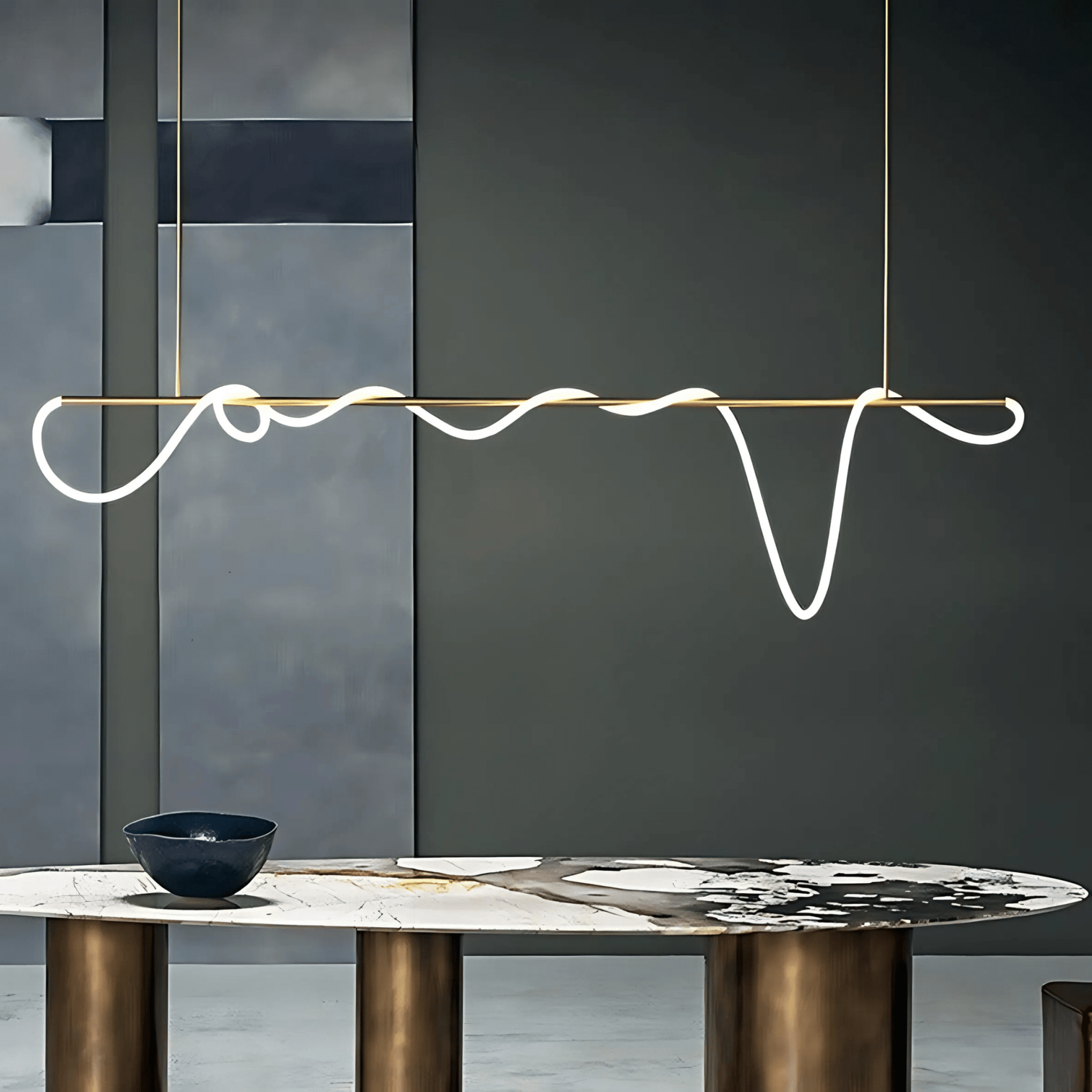 FreyaGlow | Elegant Modern Black Chandelier Light for Dining Room 4