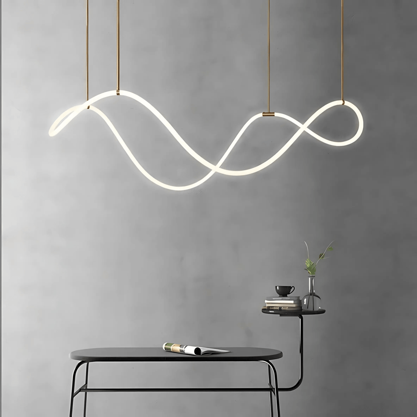 FreyaGlow | Elegant Modern Black Chandelier Light for Dining Room 8
