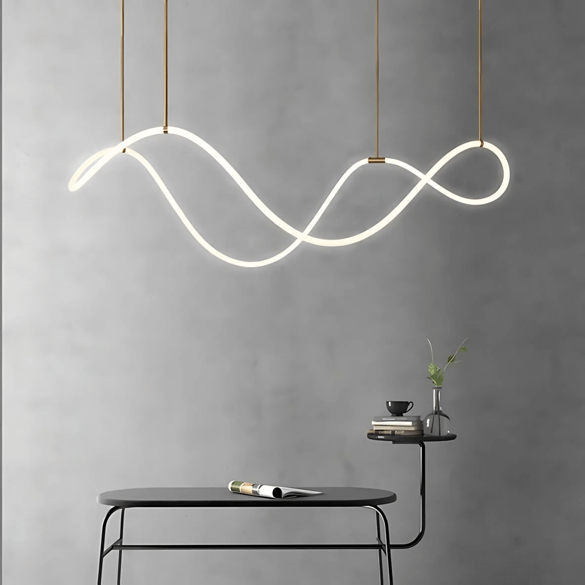 FreyaGlow | Elegant Modern Black Chandelier Light for Dining Room 8