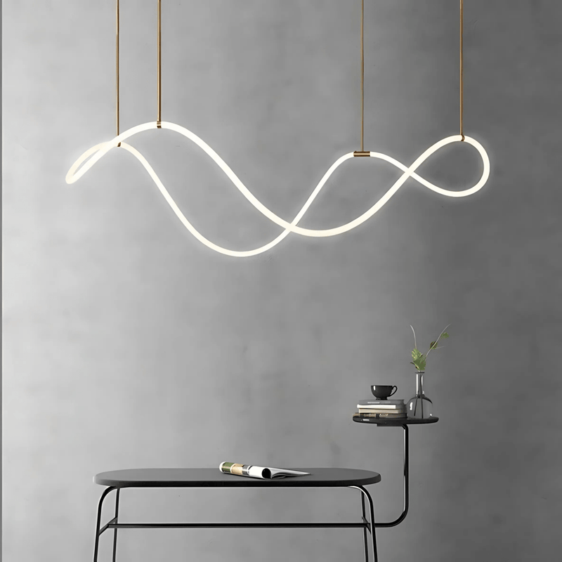 FreyaGlow | Elegant Modern Black Chandelier Light for Dining Room 8