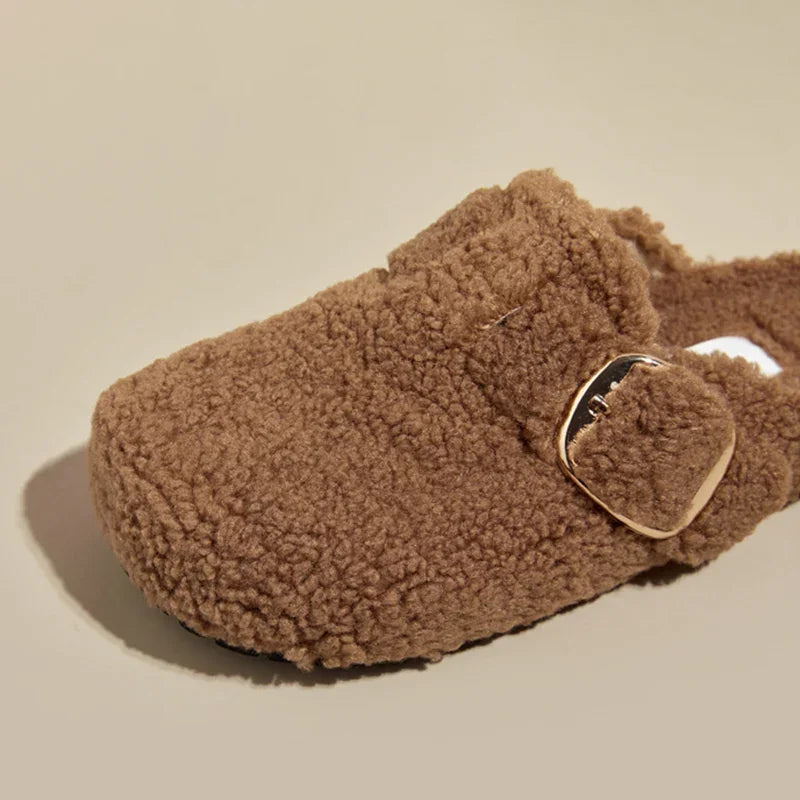 Quinn Women's Mules - fabric and finish detail