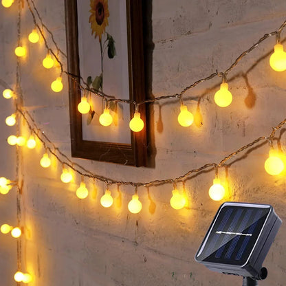 Quarry LED String Lights - shown in use