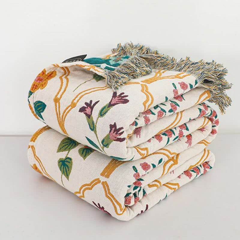 Garden Reverie Cotton Blanket
