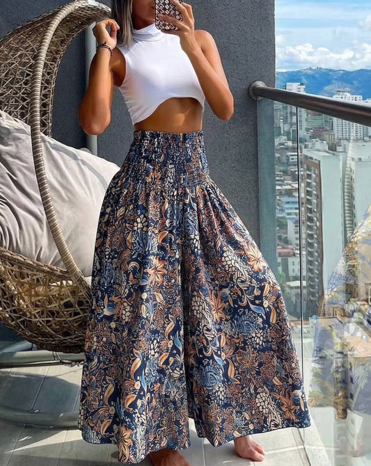 Uma Women's Wide Leg Trousers - front view