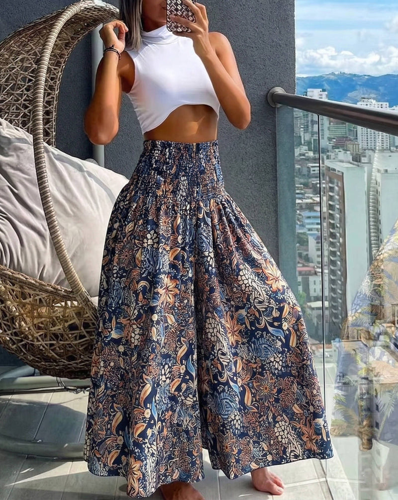 Uma Women's Wide Leg Trousers - front view