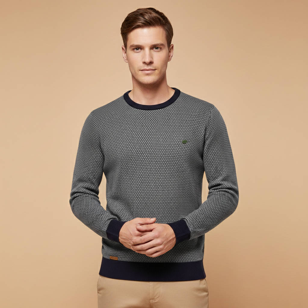 Felix Men's Sweater - fabric and finish detail