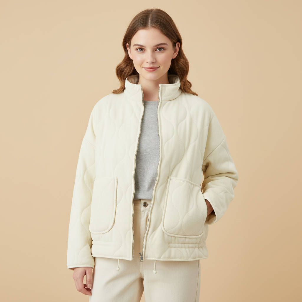 Elise Women's Quilted Jacket - front view