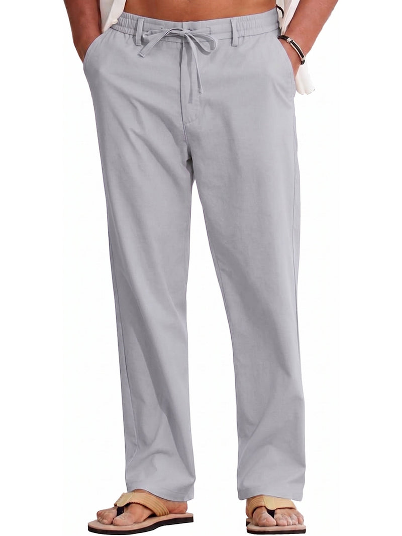 Auden Men's Linen Trousers - close-up detail