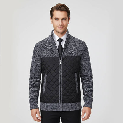 Fabian Men's Quilted Sweater - back view