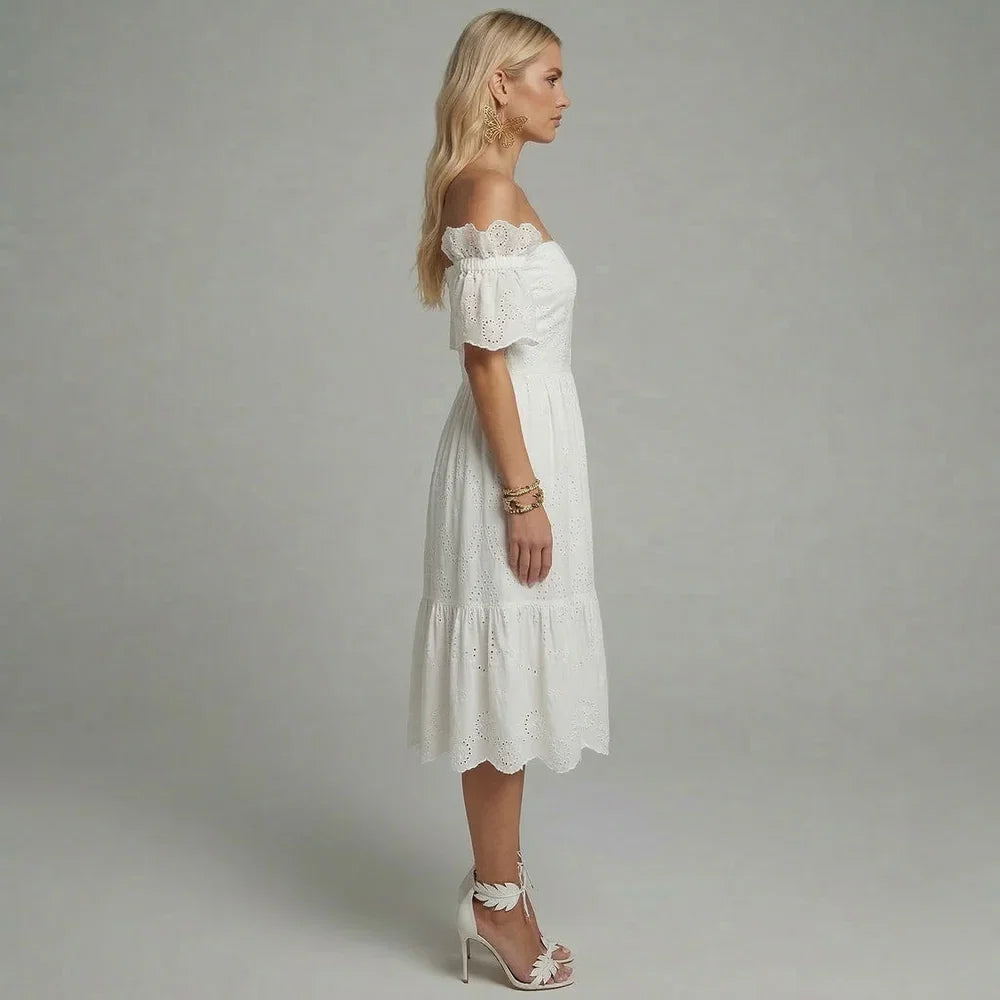 Jolie Women's Midi Dress - back view