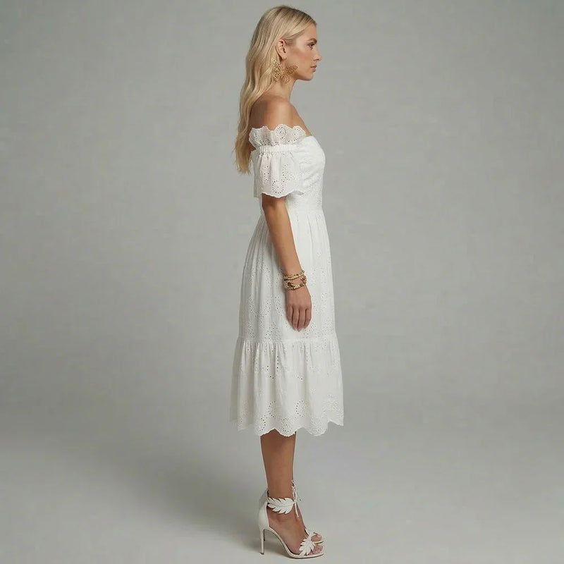 Jolie Women's Midi Dress - back view