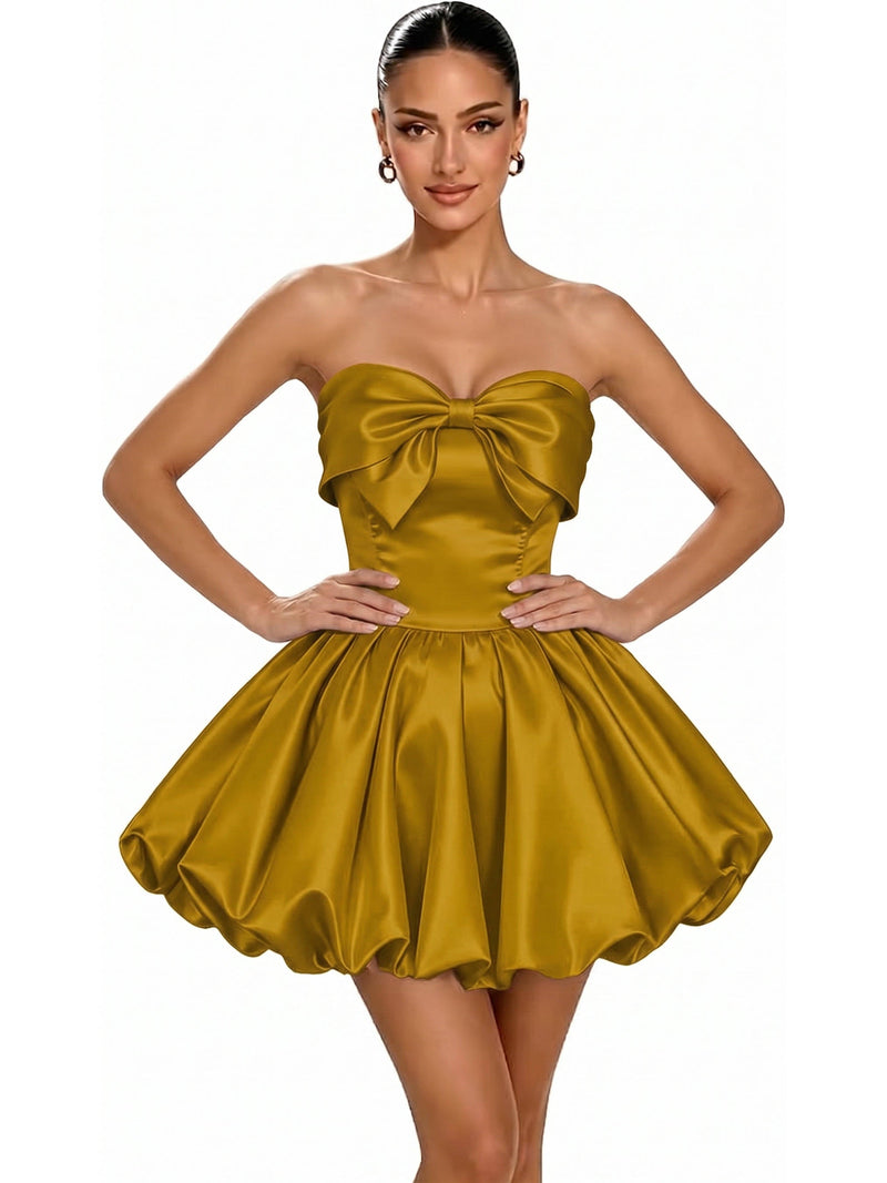 Quinn Women's Satin Dress - styled view