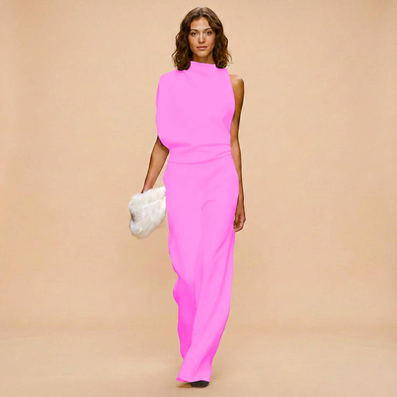 Camille Women's Jumpsuit - fabric and finish detail