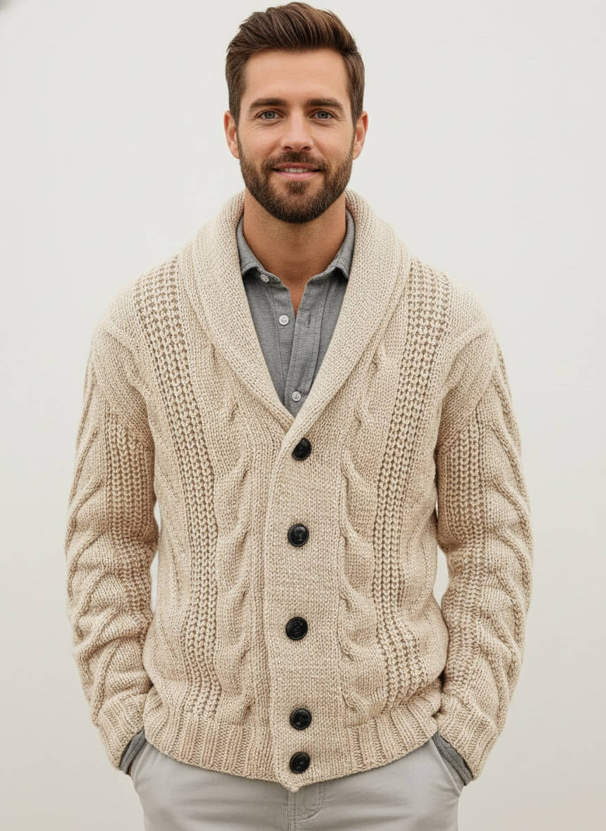 Fabian Men's Cardigan - front view
