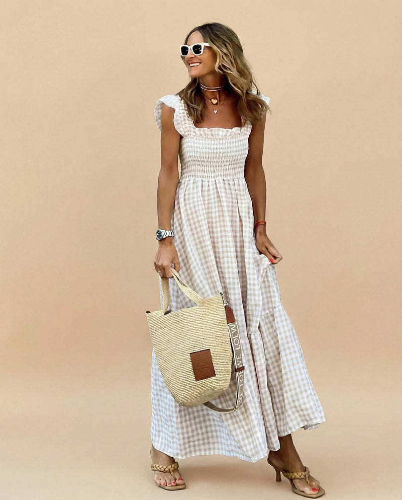 Sienna Women's Maxi Dress | Ruffle, Smocked, Tiered