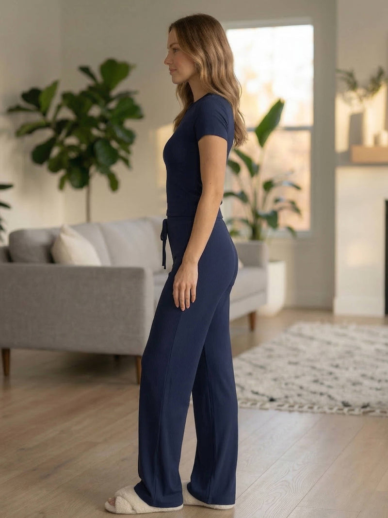 Rowan Women's Wide Leg Trousers - styled view