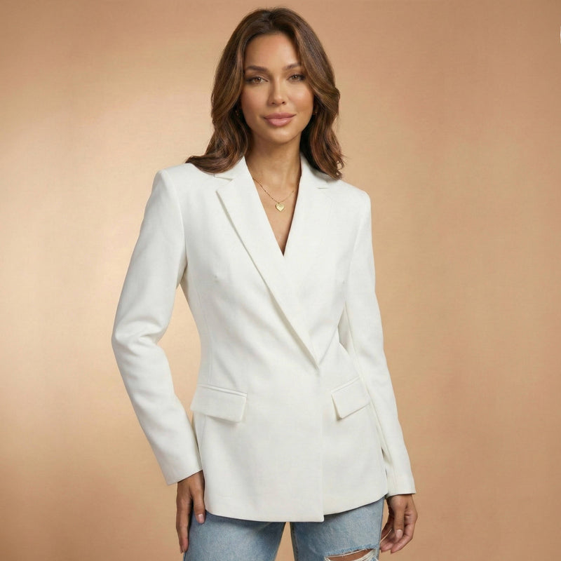 Selma Women's Blazer - fabric and finish detail