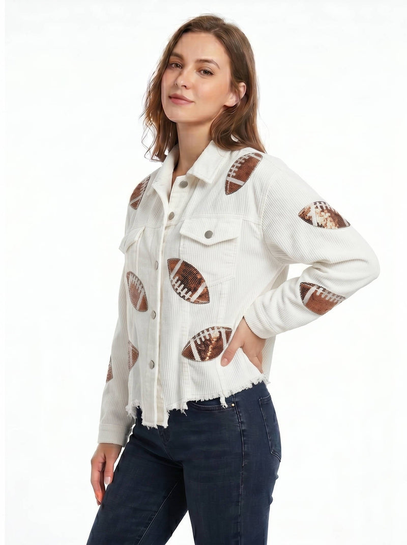 Nell Women's Oversized Jacket - styled view
