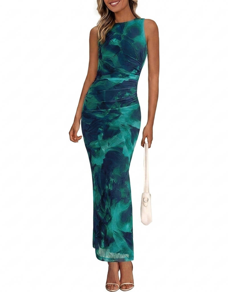 Mabel Women's Floral Maxi Dress - front view