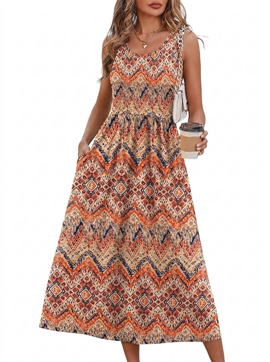 Willa Women's Midi Dress - fabric and finish detail