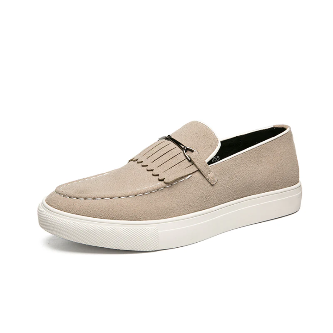 Ezra Men's Suede Loafers - front view