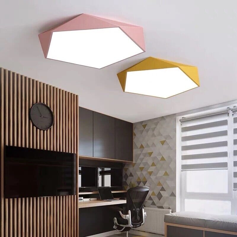 Geometra | Modern Elegant Flush Mount Ceiling Light Fixture 2