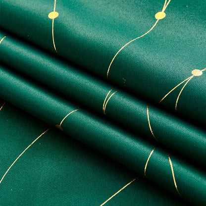Gleam Chic Blackout Curtain | Wave Sheen, Grommet Top