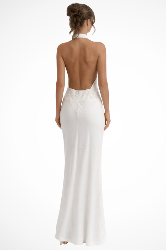 Rowan Women's Satin Maxi Dress - styled view